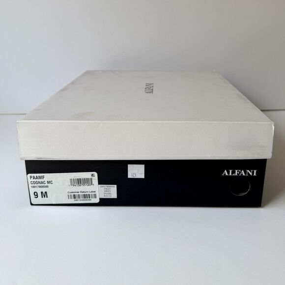 Alfani Boots Womens Size 9 Cognac Faux Suede Ankle Booties Block Heel Zip PAAMF - Picture 9 of 10